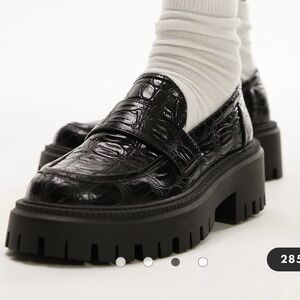Topshop chunky loafers size 9.5